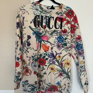 Gucci Multicolor Floral Print Top